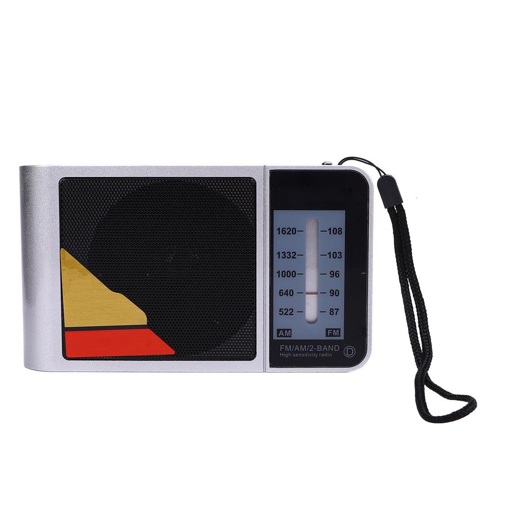 Portable AM FM Radio for Elderly HiFi 2 Band USB Battery Operated Portable Semiconductor Radio for Home Outdoor