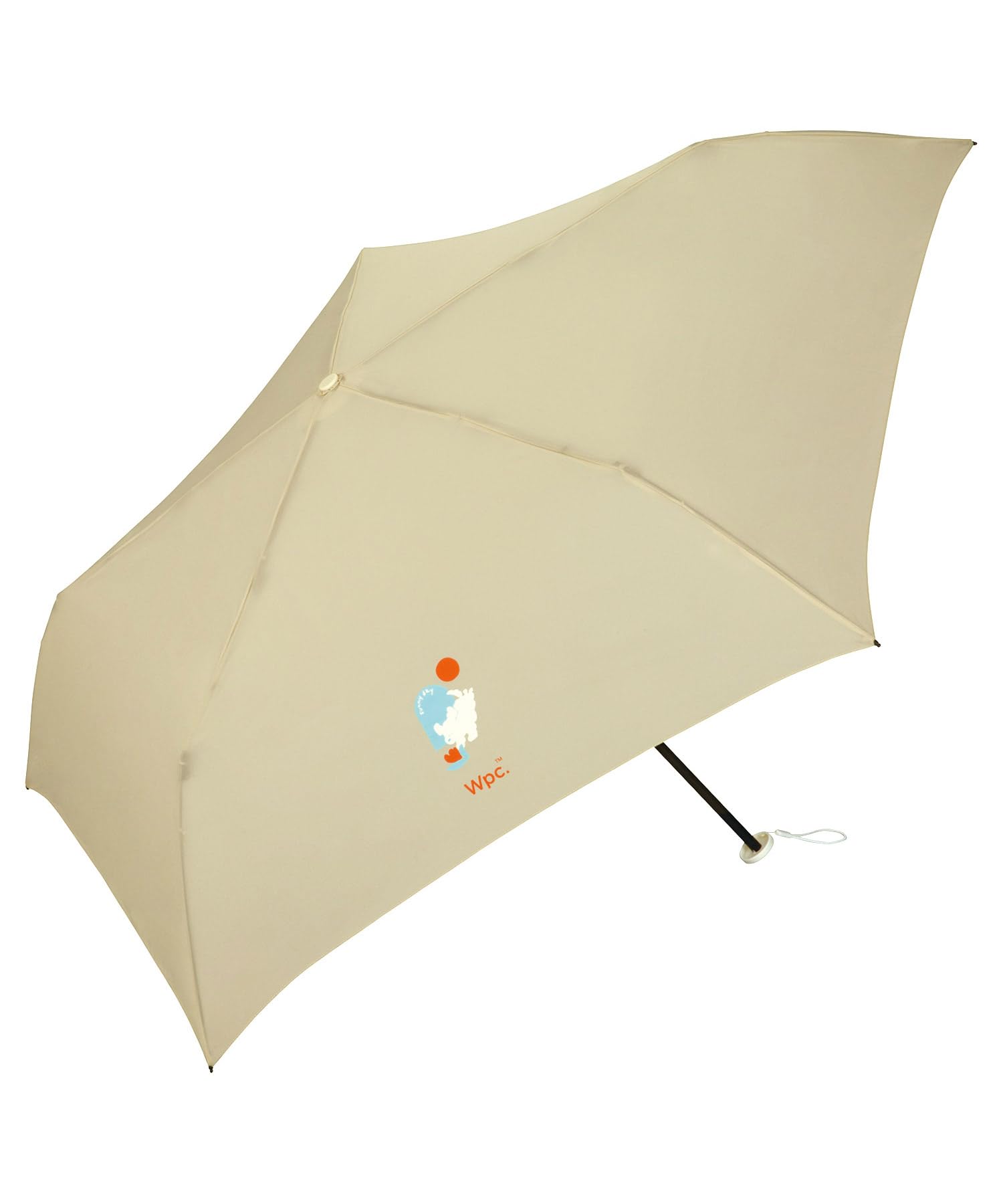 

Солнечный и Дождливый Мини Бежевый и Складной Зонт с УФ 55 см Подходит для Дождя или Подходит для Собак и и Простой и Милый Дизайн для Женщин Wpc. бежевый