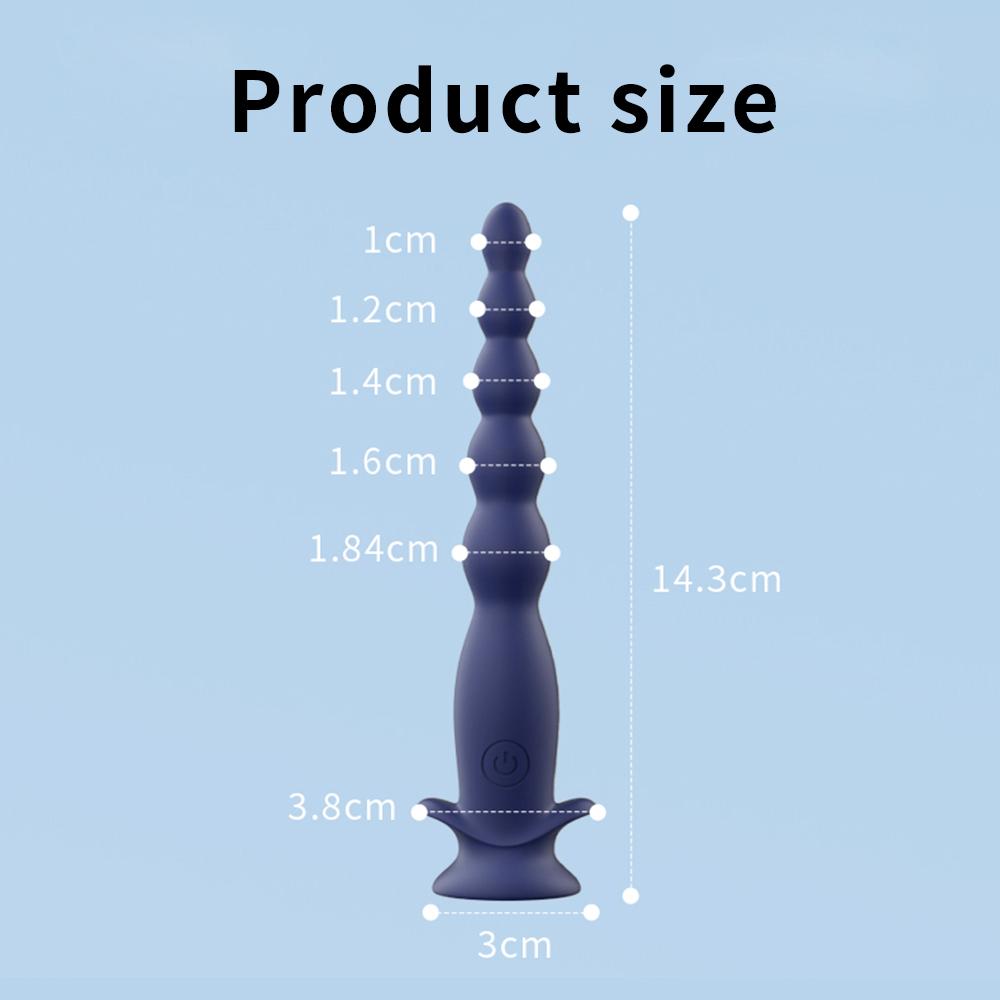 Male Prostate Massager Anal Plug Vibrator Silicone Anal Beads For Woman Men Vibrating Masturbation Anal Dilator Adult Sex Toys
