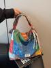 Bohemian Fashion Reusable Fabric Shoulder Bag With Zipper Closure For Work