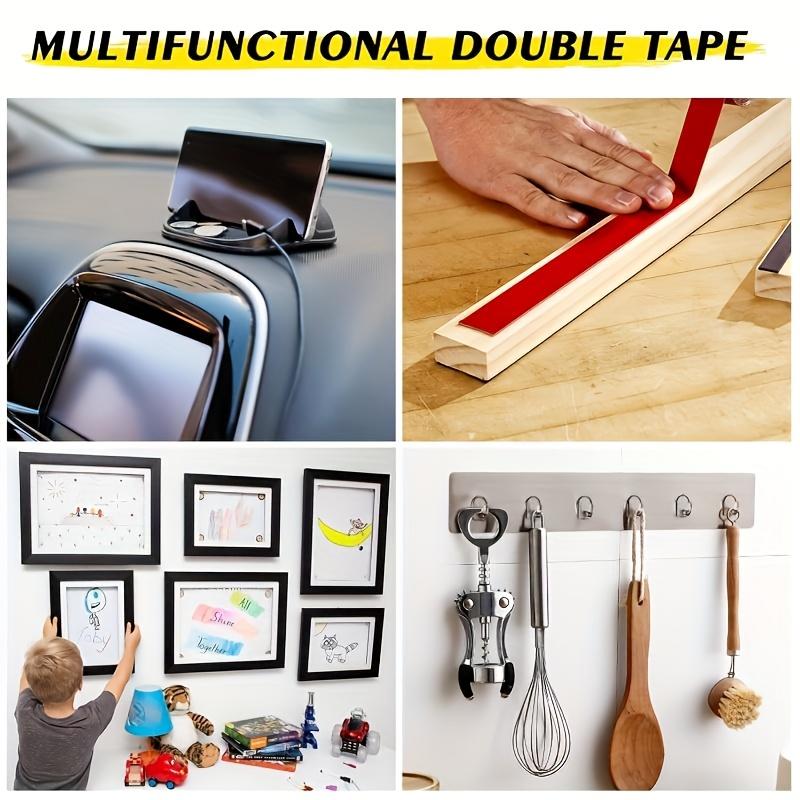Super Strong Double-sided Tape, High Viscosity, High Temperature Resistance,Left, Suitable for Household, Handicraft and Joint Filling Purposes