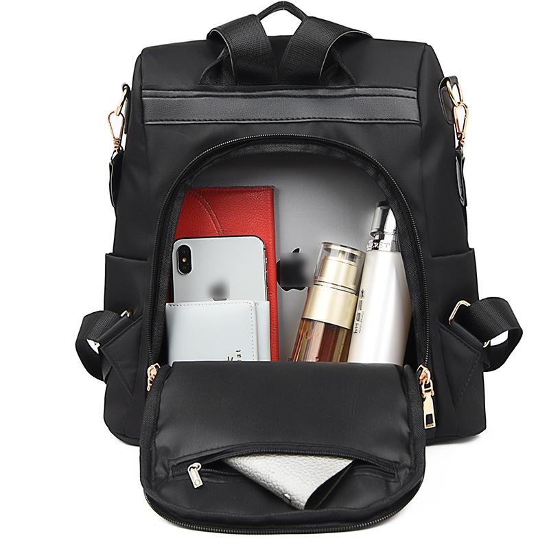 IELGY Women Fashion Shoulder Backpack Versatile Oxford Cloth Korean Style Anti-theft Backpack for Women