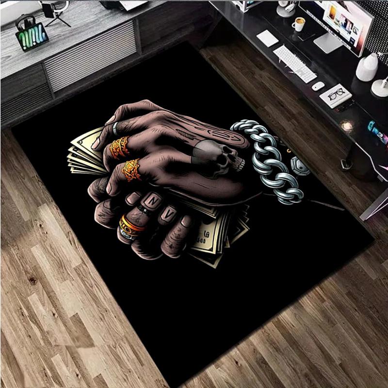 1Pc Dices Print Rug - Home Decoration Carpet For Living Room Bedroom Flooring Computer Chair Area Rug
