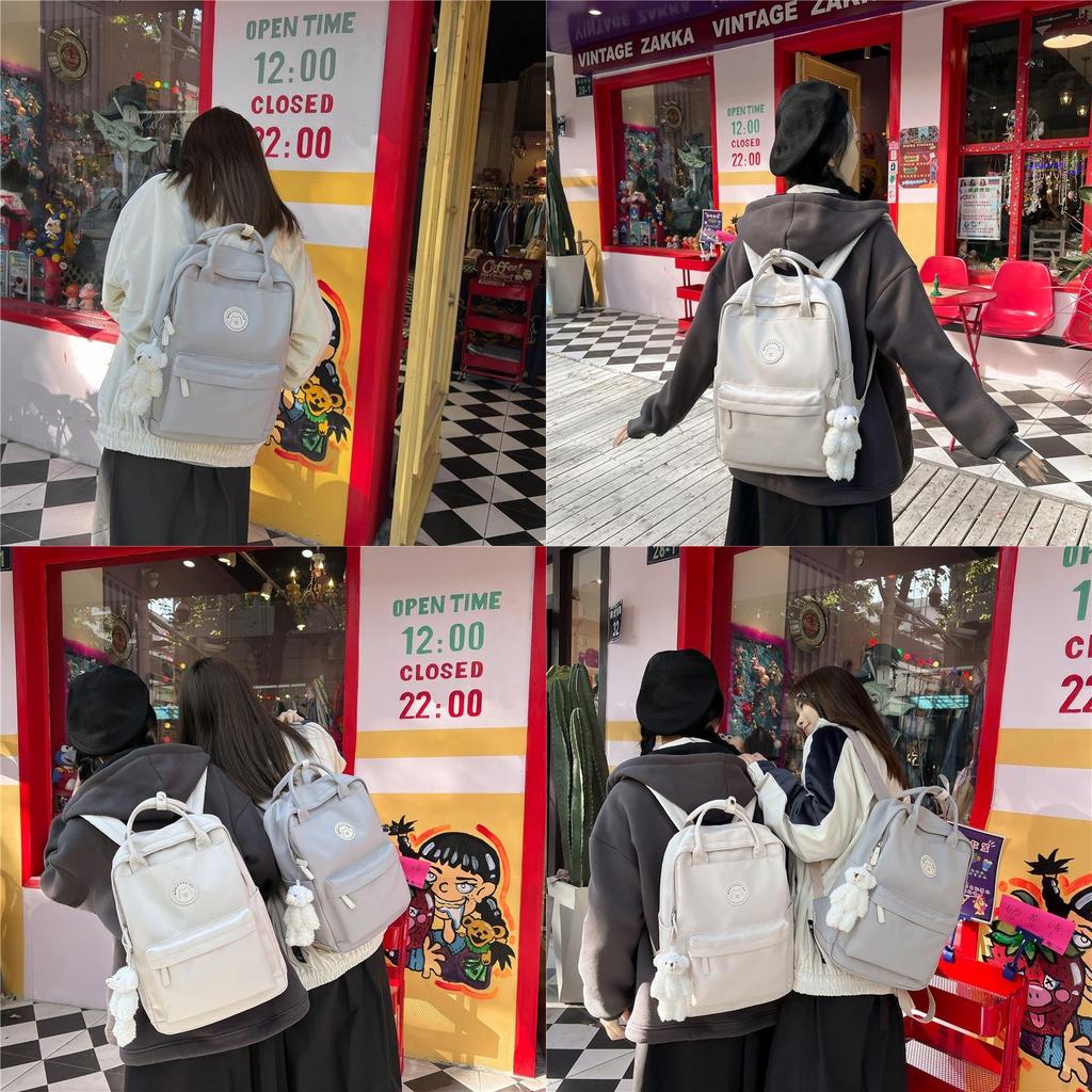 Ins Stylish And Spacious Nylon Backpack For Teenage Girls