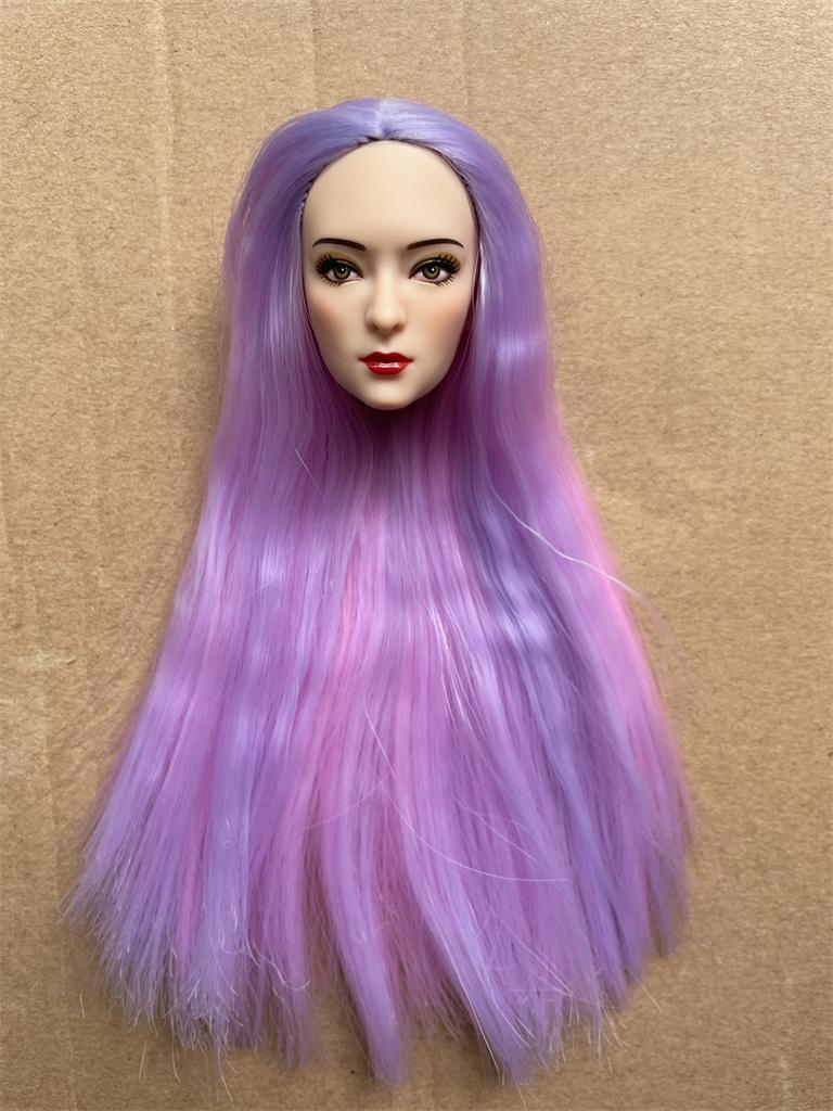 MENGF New Doll Heads 22 Joints Movable 25cm Body Colorful Straight Curl Hairs Vintage Make Up Size 1/6 Doll DIY Accessories