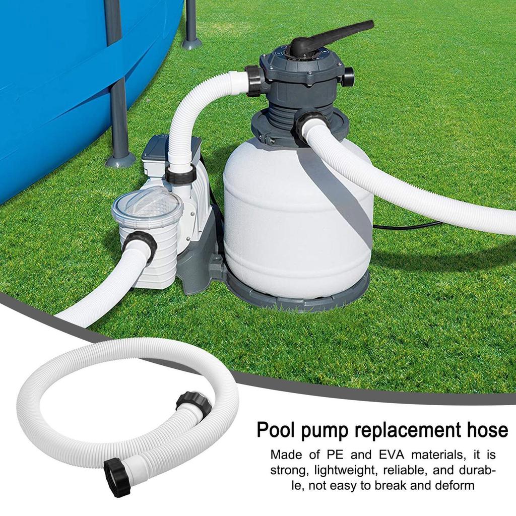 Pool Replacement Hose Heavy-Duty Flexible Quick-Connect Fittings Parts Ground Pool Replacement Hoses for Swimming Maintenance