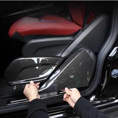 Cubierta de Panel de decoración lateral de asiento Interior de coche de fibra de carbono ABS ajuste para Mercedes Benz Clase G W463 -22 Auto