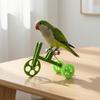 Parrot Training Bicycle, Funny Parrot Bike Training Toy, Creative Green Parrot Training Bike for Birds Intelligent Development