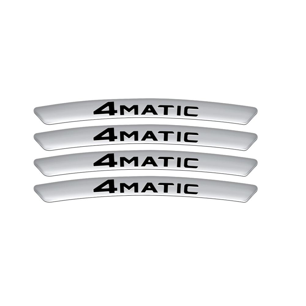 Car Wheel Rim Aluminum Logo Sticker Wheel Hub Decals For Mercedes Benz AMG C180 C200 E260 E300 ML350 W230 W204 W205 W210 W211 CE1