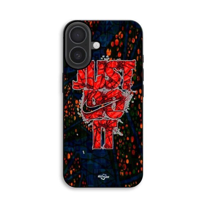 Hülle Für iPhone 18 Nike just do it rot Maniacase schwarz