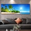Landscape Tropical Sea Beach Canvas Painting Palm Tree Posters And Prints Wall Art Pictures Living Room Home Decor No Frame