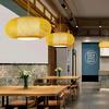 JOYINLED Chinese Style Bamboo Pendant Light 40/60CM Ceiling Light Fixture Woven Rattan Chandelier for Living Room Dining Room