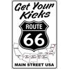 USA Route 66 Metal Signs Wall Poster Plaque Warning Sign Vintage Iron Painting Decoration for Home Cafe Living Room Club Bar