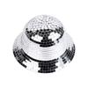 Chapeau seau à large bord Mosaïque Miroir Intégral Unisexe Chapeau de Scène Fête Disco