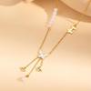 Butterfly White Shell Pearl Necklace