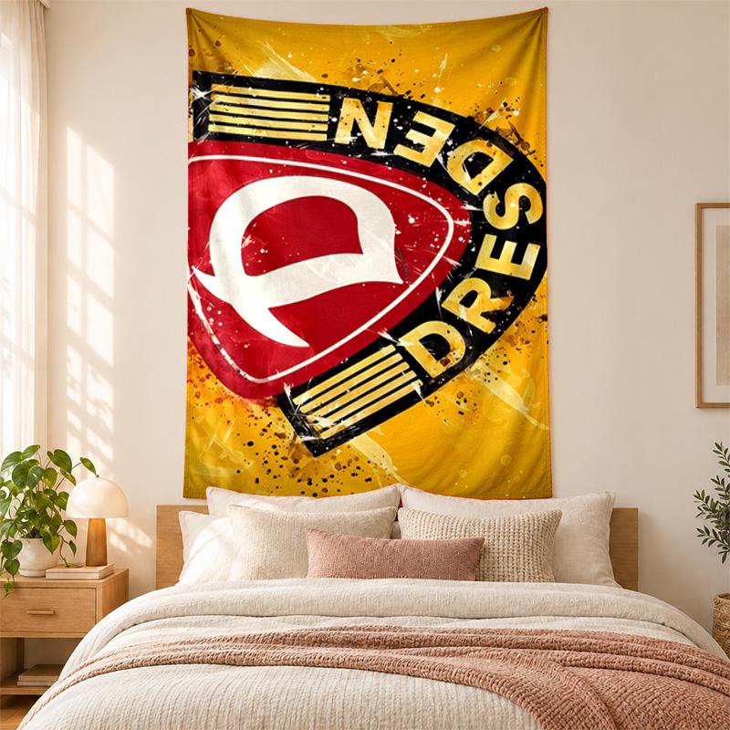 Dynamo Dresden Wandteppich hohe Qualität zur Dekoration von Wohnzimmer Schlafzimmer Wohnheimwänden ideal als Schlafzimmer Wandkunst oder Urlaubsgeschenk