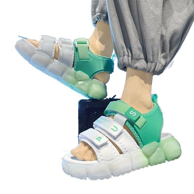 Children's sandals boys 2025 summer new boys non-slip soft-soled beach sandals middle and older children summer primary school students