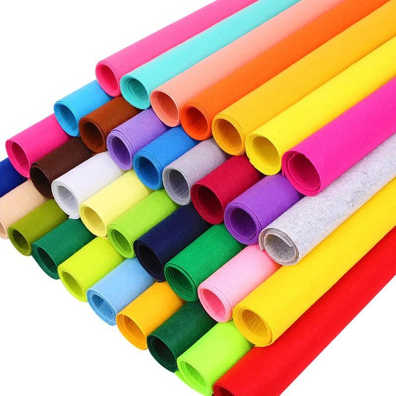 40/20/10 Stück Neues Filzstoffblatt Verschiedene Farben Patchwork Nähen DIY Bastelquadrate Vlies 1 mm Dick Handgefertigter Stoff Weben