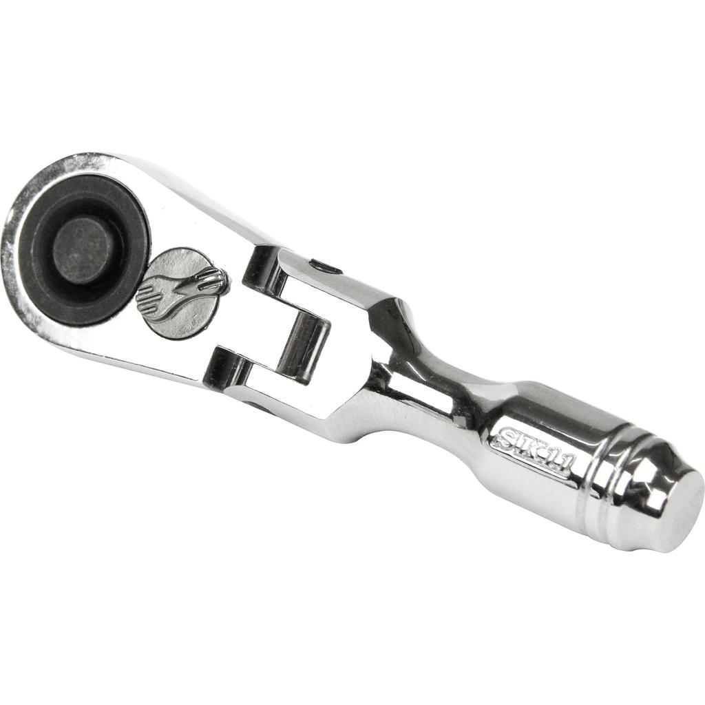 SK11 Compact Stubby Flex Ratchet Handle, 9.5mm 3/8" Drive, SRH3CSF