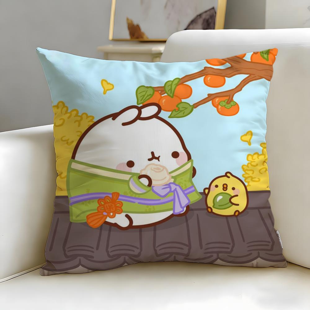 

Популярный мультяшный персонаж Моланг Наволочка Мягкая Легко стирающаяся Чехол для подушки Универсальный для Дивана Кровати Путешествий и Офиса 30X30cm