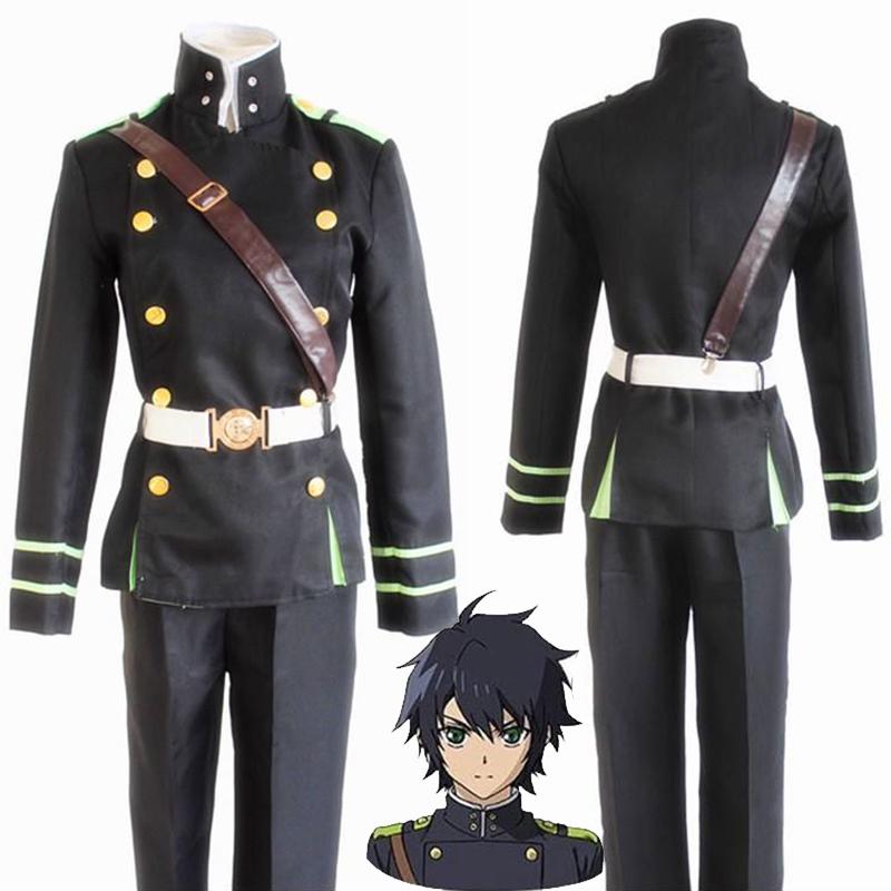 Anime Seraph Of The End Yūichirō Yuichiro Hyakuya Army Uniform Cosplay Costume