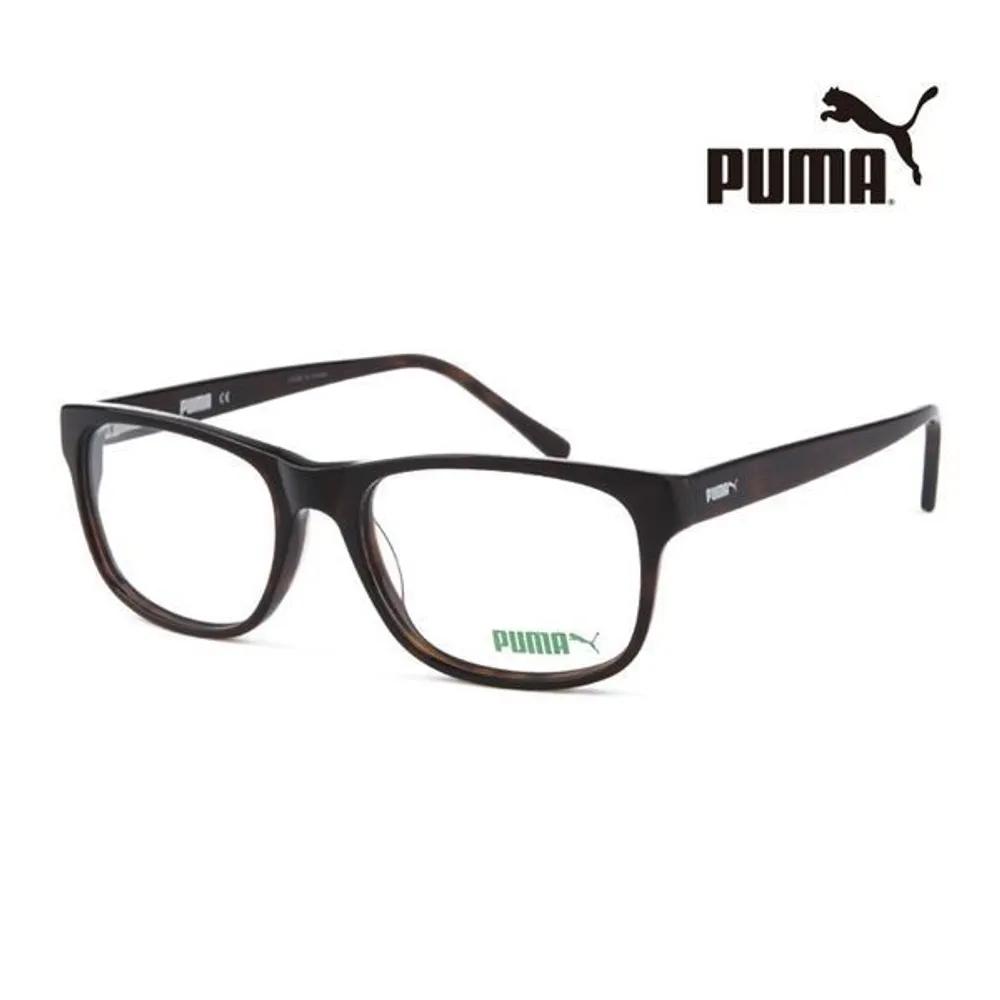 

Puma Eyeglass Frames PE0020O 006 Square Horn-rimmed Glasses for Women and Men PE0020O 006_XC [55]