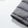 MUISHUYU Ultra Lightweight Collarless Inner Down and for Fall and YU41 Men's Vest, Lightweight, Warm, Cold-Proof Winter, (JP, Alphabet, M, Gray)