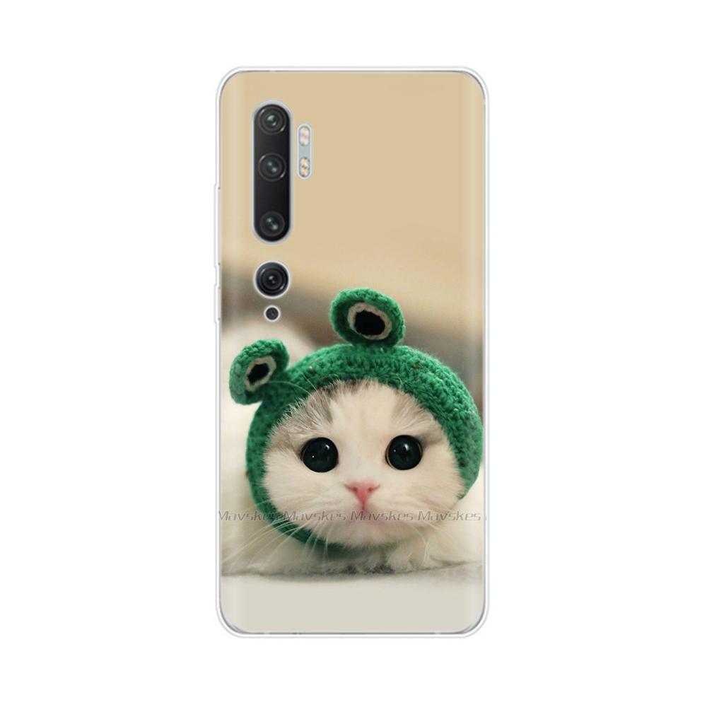 For Xiaomi Mi Note 10 Case Cute Painted Soft Silicone Back Cover For Xiaomi Mi Note10 Pro Lite 10lite Clear Phone Cases Fundas