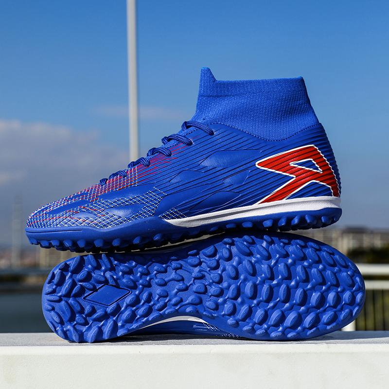 Football Shoes Male High-top Artificial Grassland Training Student Football Game Boots Children Football Boots