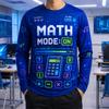 Long Sleeve T Shirt Men Math Mode On Gaming Style Calculator 3d Print Round Neck Tee Back To School Casual New Tops Kids Unisex