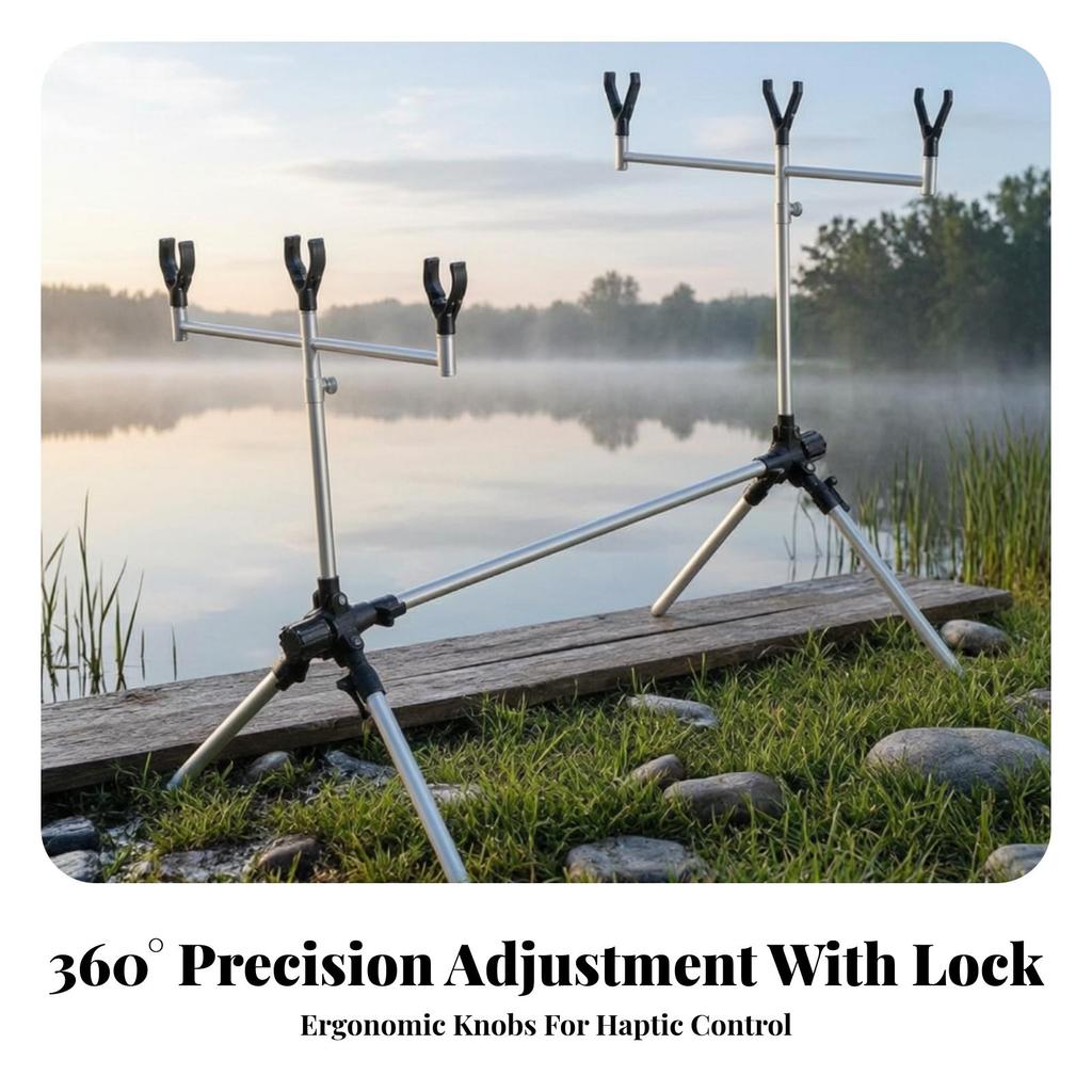 Bank Fishing Rod Stand Detachable Support Long-Lasting for Anglers