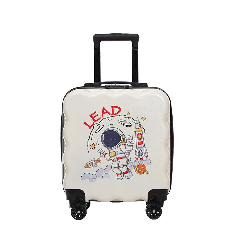 Children's Fashion Cartoon Trolley Case with Universal Wheels & Combination Lock