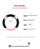 Women's Plush Winter Steering Wheel Cover - Korean Fashion, Universal Fit, Warm & Heated, Four Seasons Use.