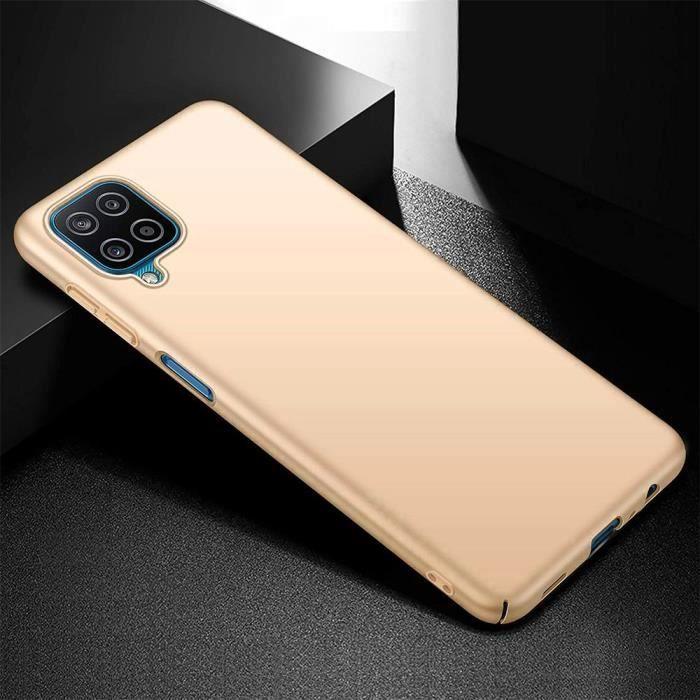 Ochranný kryt - Booling - pro Samsung A12 - Měkký - Zlatý - Sada 2 tvrzených skel