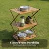 Storage Shelf with Bag Collapsible Shelving Organizer Sturdy for Backyard