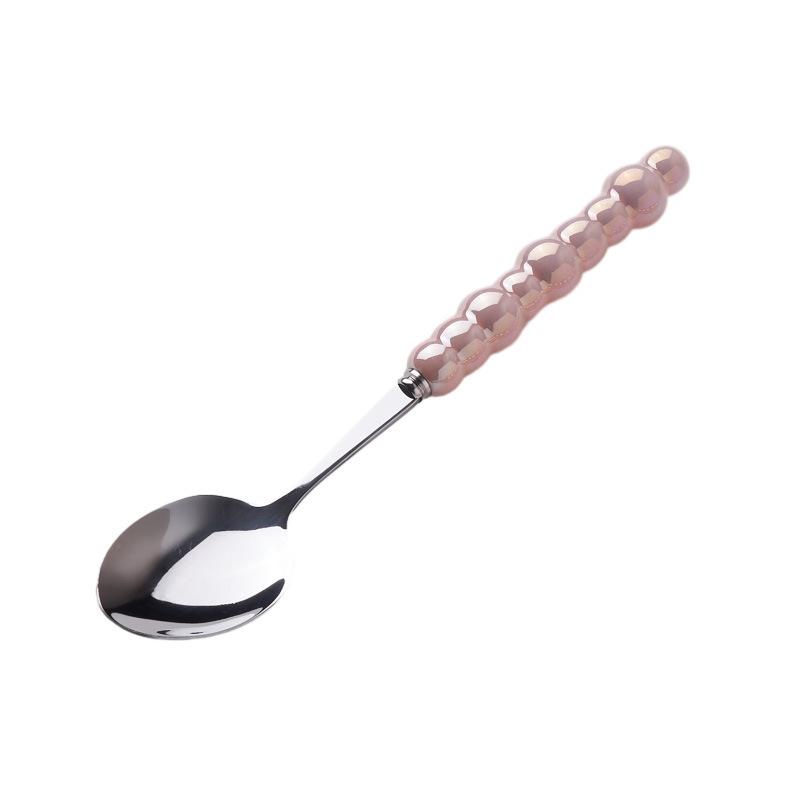 Light Luxury Creative Knife, Fork and Spoon Household Stainless Steel Steak Knife and Fork Western Dessert Spoon Tableware Set High Value