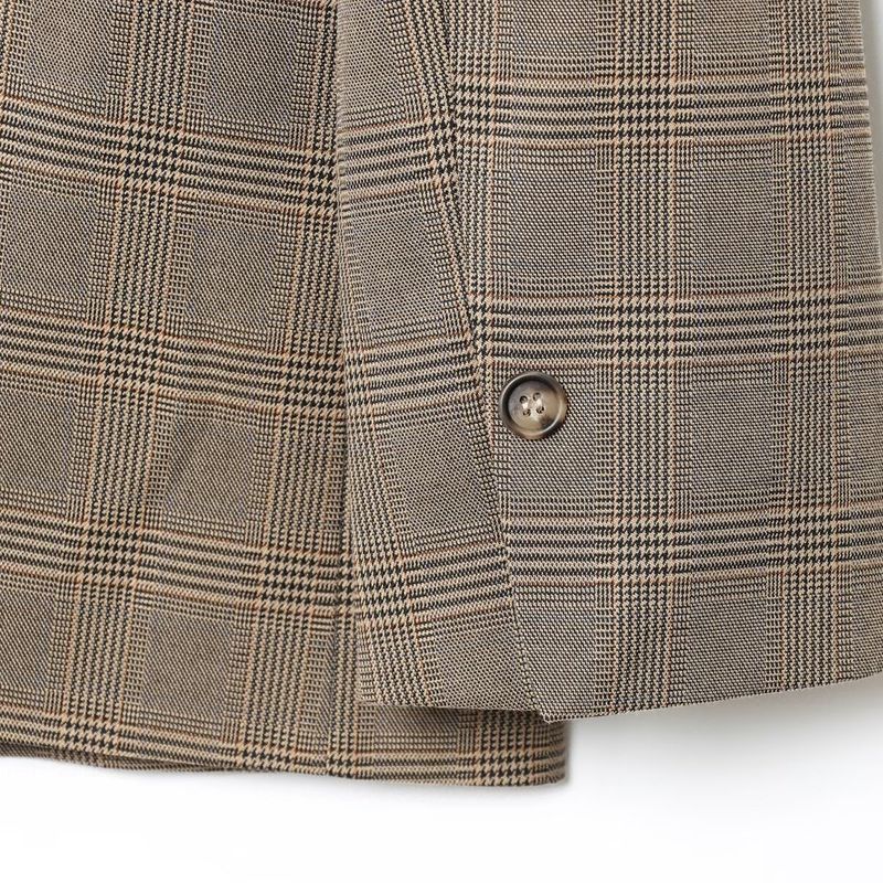 Kaslead New Women clothes Western Style Single-Breasted Flat Lapel Blended Suit Outerwear 1293033