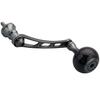 HEIGHTEN 56mm Reel Handle with 30mm Compatible with Shimano and Daiwa Spinning Aurora Series Dark Knob, Reels, (Black & Gray) (HT26707)