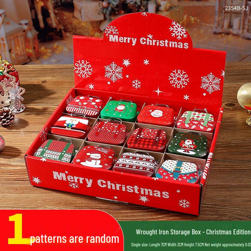 Mini Cute Cookie Candy Storage Tin with Lid for Hairpins, Earrings, or Small Items