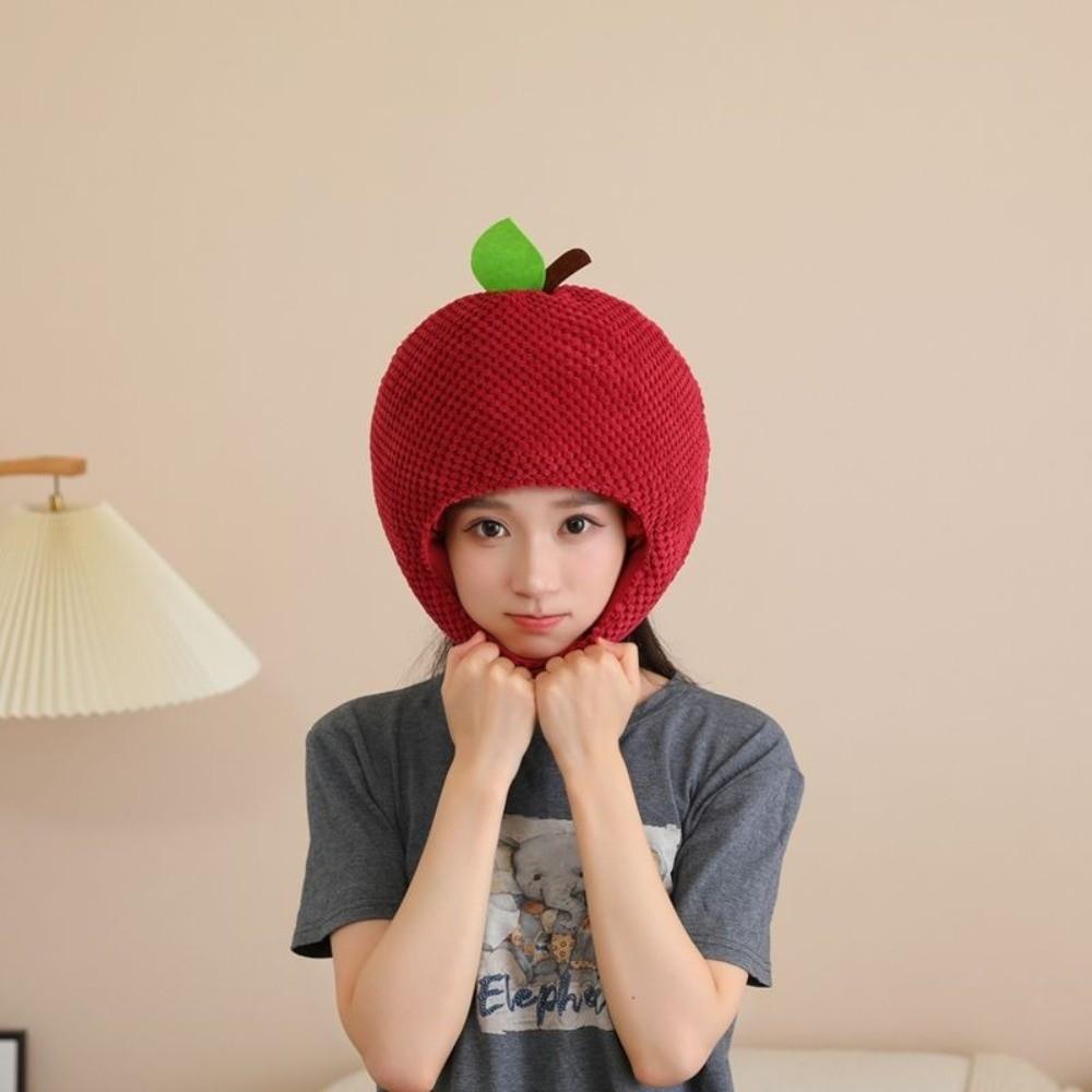 Cotton-Filled Simulation Fruit Hat Funny Party Costume Head Cover Stylish Lychee Headgear Festival