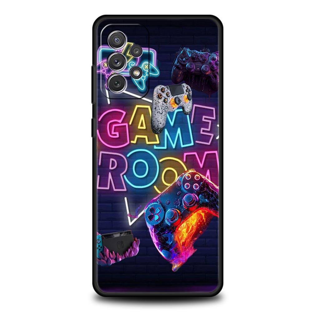 Game Controller Graphic Phone Case For Samsung Galaxy A17 A07 A55 A35 A25 A15 A05 A33 A31 A23 A21s A13 A41 A73 A53 A51 A71 Cover