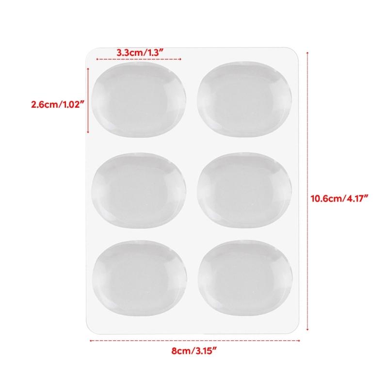 6Pcs Drum Dampeners Gels Pad Silicones Drum Silencers Soft Drum Dampening Gels Pad Drum Mutes Pad for Drums Tone Control
