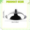 Replacement Pot Lid Easy to Clean Round Lightweight Metal Heat Resistant Universal Cooking Pan