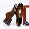 2025 Spring New Men's Leather Shoes Men's Leather Gentleman Brock Engraved Men's Leather Shoes Business Dress Shoes Wedding Shoes
