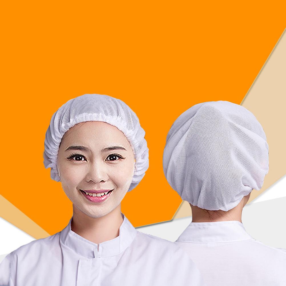 Buy 4Pcs Mesh Cap Durable Working Hat Soft Food Service Cap Cooking Cap ...