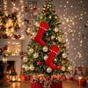 1PC Hanging Ornament Large Hanging Socks Gift Packaging Christmas Stocking Home Red Christmas 46x29cm