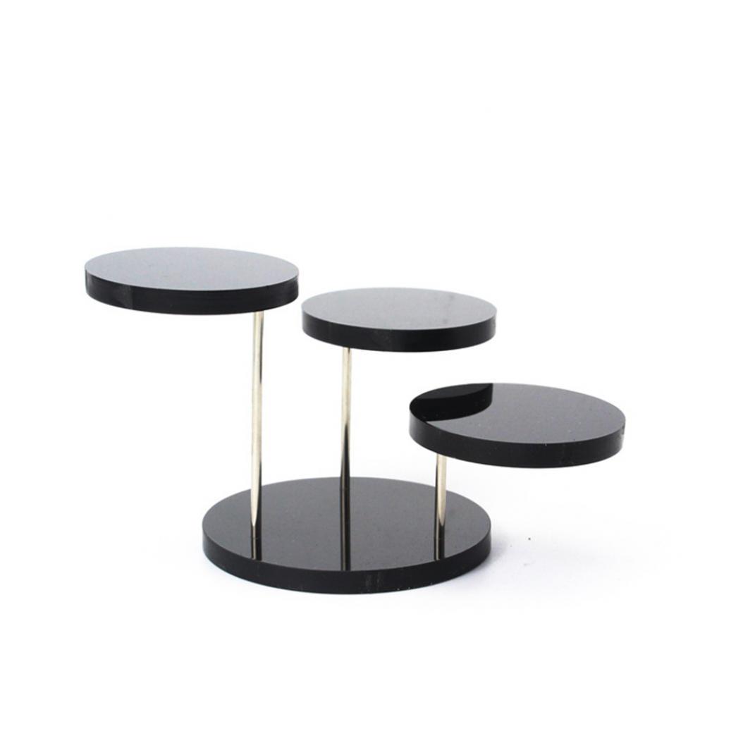 

Модная подставка для ювелирных изделий, серьги, кольца, браслеты, ожерелья, акриловый держатель, дисплей чёрный