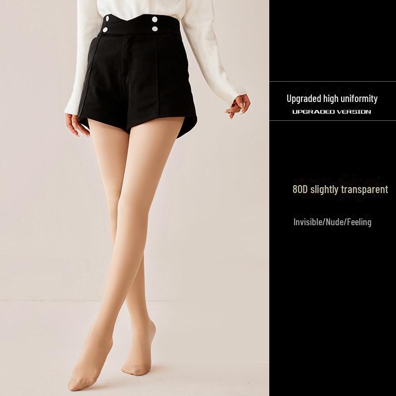 Autumn Women's Sheer Black Anti-Snag Pantyhose - Durable & Sexy for a Bare Legs Look