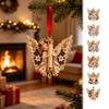 Porta-soldi stagionale per regali Angelo di Natale Ornamento da appendere per contanti, Ciondolo in acrilico Albero Decorazione festiva, Contenitore portafortuna festivo Gioco di famiglia
