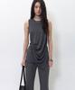 BLR Soft Draping Sleeveless Gray